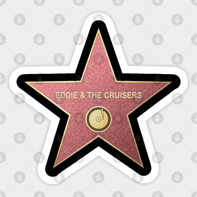 Eddie & the Cruisers - Hollywood Star Sticker by RetroZest